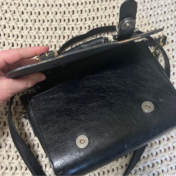 Albatross Black Satchel Purse - Picture 3 of 7